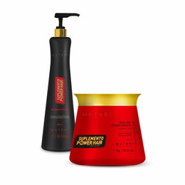 KIT 1 Shampoo Protect Suplemento Power Hair 1L + MUTARI Power Hair Suplemento Profissional 1KG