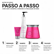 KIT 48h MUTARI (Shampoo 1L + Máscara 1kg + Protetor Finalizador 120ml)