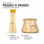 KIT Nutrit MUTARI (Shampoo Mutari Nutrit 240ml + Máscara Mutari Nutrit 300g)