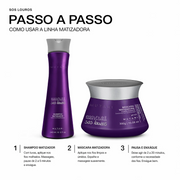 KIT Matizador SOS Louros MUTARI (Shampoo Matizador 240ml + Máscara Matizadora 300g)