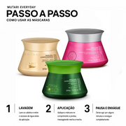 KIT Cronograma Capilar Mutari (48h + Relax + Nutrit)